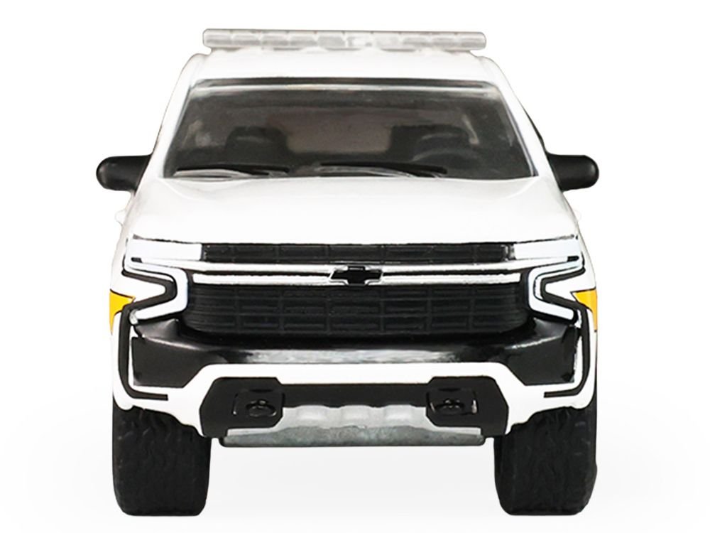 2024 Chevrolet Tahoe "Montgomery County Maryland Fire & Rescue Bethesda-Chevy Chase Rescue Squad" White with Yellow Stripes "Fire & Rescue" Series #5 1/64 Diecast Model Car by Greenlight view 4