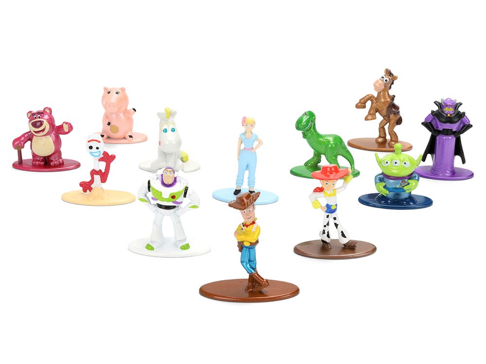Set of 12 Diecast Figures "Toy Story" Movie Franchise "Nano Metalfigs" Series Diecast Models by Jada view 2