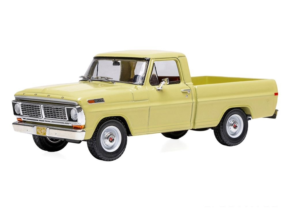 1970 Ford F-100 Pickup Truck Yellow 1/43 Diecast Model by IXO Models view 2