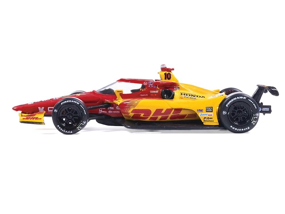 Dallara IndyCar #10 Alex Palou "DHL - Chip Ganassi Racing" Winner "Indianapolis 500" (2025) 1/64 Diecast Model by IXO Models view 2
