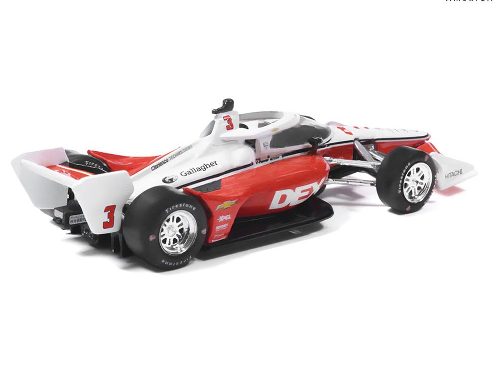 Dallara IndyCar #3 Scott McLaughlin "DEX" Team Penske (Road Course Configuration) "NTT IndyCar Series" (2026) 1/64 Diecast Model by IXO Models view 3
