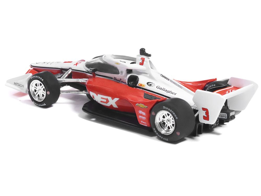 Dallara IndyCar #3 Scott McLaughlin "DEX" Team Penske (Road Course Configuration) "NTT IndyCar Series" (2026) 1/64 Diecast Model by IXO Models view 4