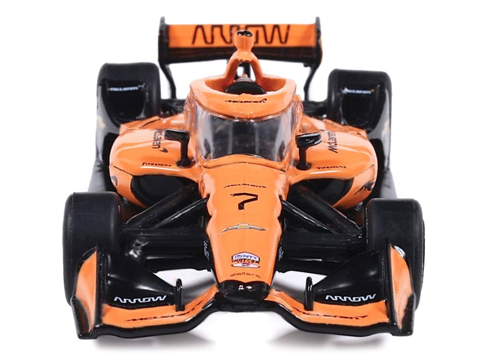 Dallara IndyCar #7 Christian Lundgaard "McLaren" Arrow McLaren IndyCar Team (Road Course Configuration) "NTT IndyCar Series" (2026) 1/64 Diecast Model by IXO Models view 5