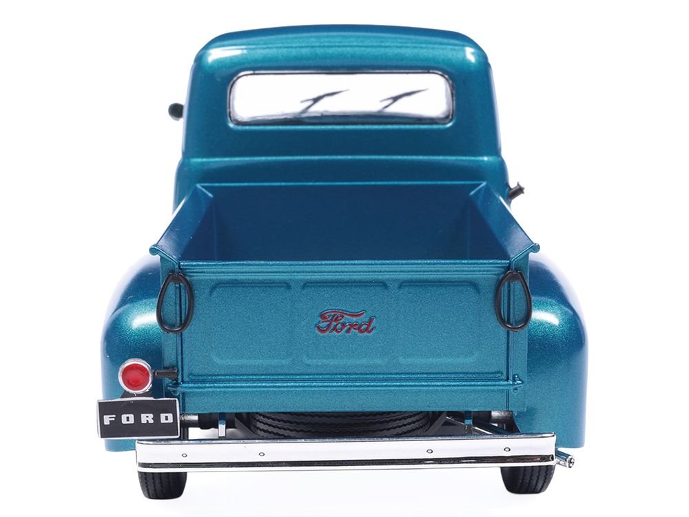 1952 Ford F1 Pickup Truck Blue Metallic 1/24 Diecast Model by IXO Models view 4