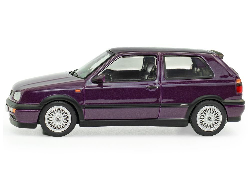 1994 Volkswagen Golf MKIII VR6 Purple Metallic 1/43 Diecast Model Car by Solido view 2