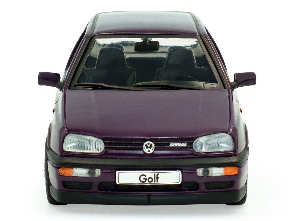 1994 Volkswagen Golf MKIII VR6 Purple Metallic 1/43 Diecast Model Car by Solido view 4