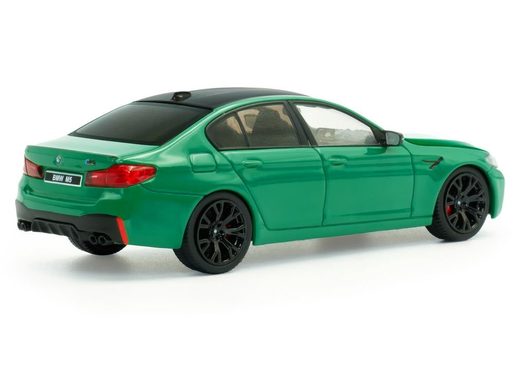 2022 BMW M5 Competition Signal Green with Black Top 1/43 Diecast Model Car by Solido view 3