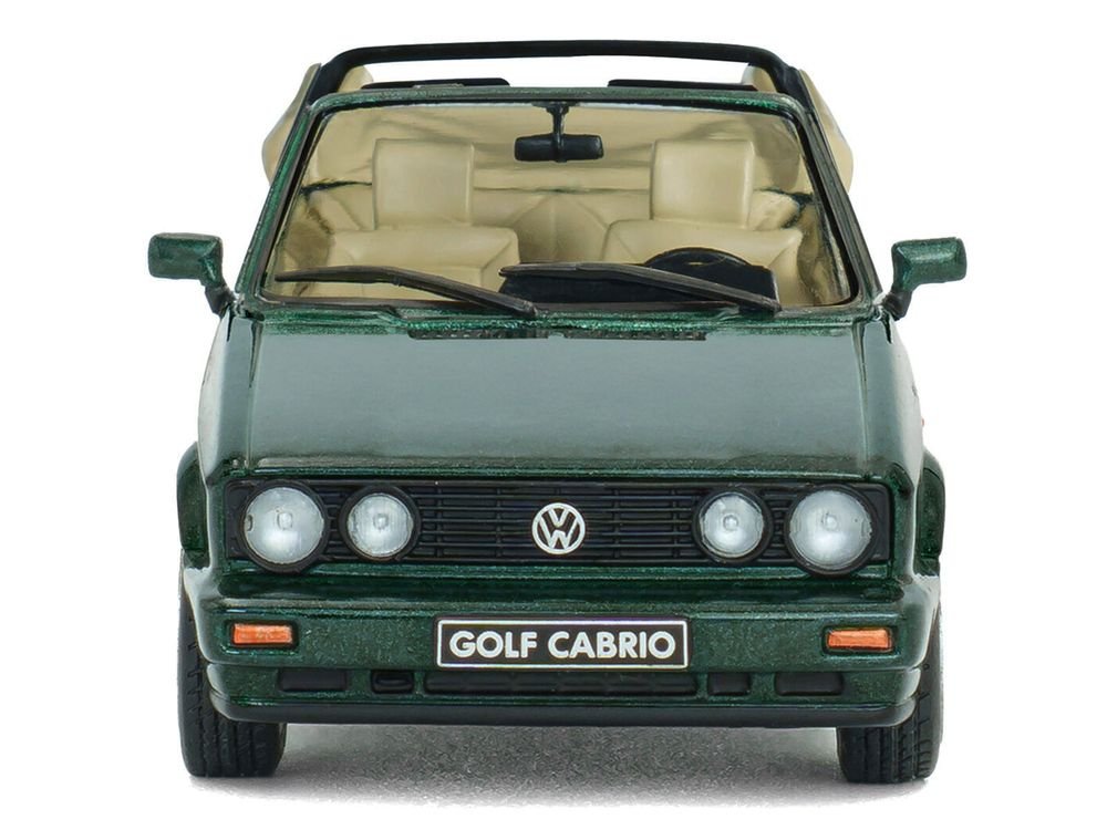 1992 Volkswagen Golf Cabrio Classic Line Classic Green Metallic 1/43 Diecast Model Car by Solido view 4