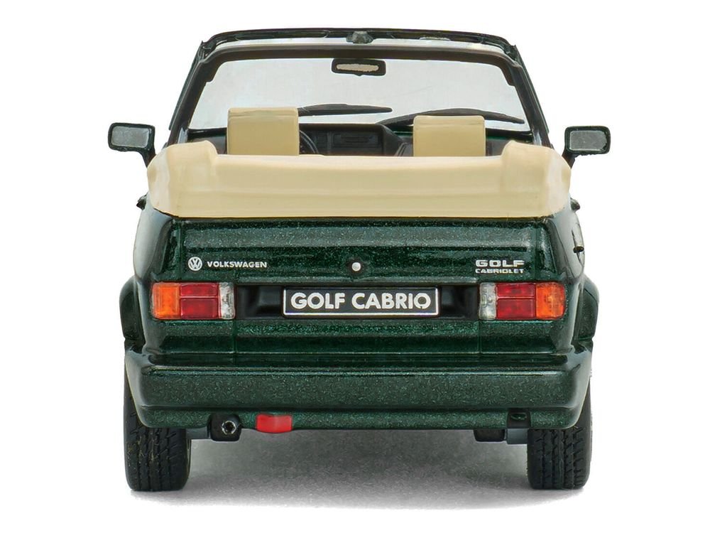 1992 Volkswagen Golf Cabrio Classic Line Classic Green Metallic 1/43 Diecast Model Car by Solido view 5