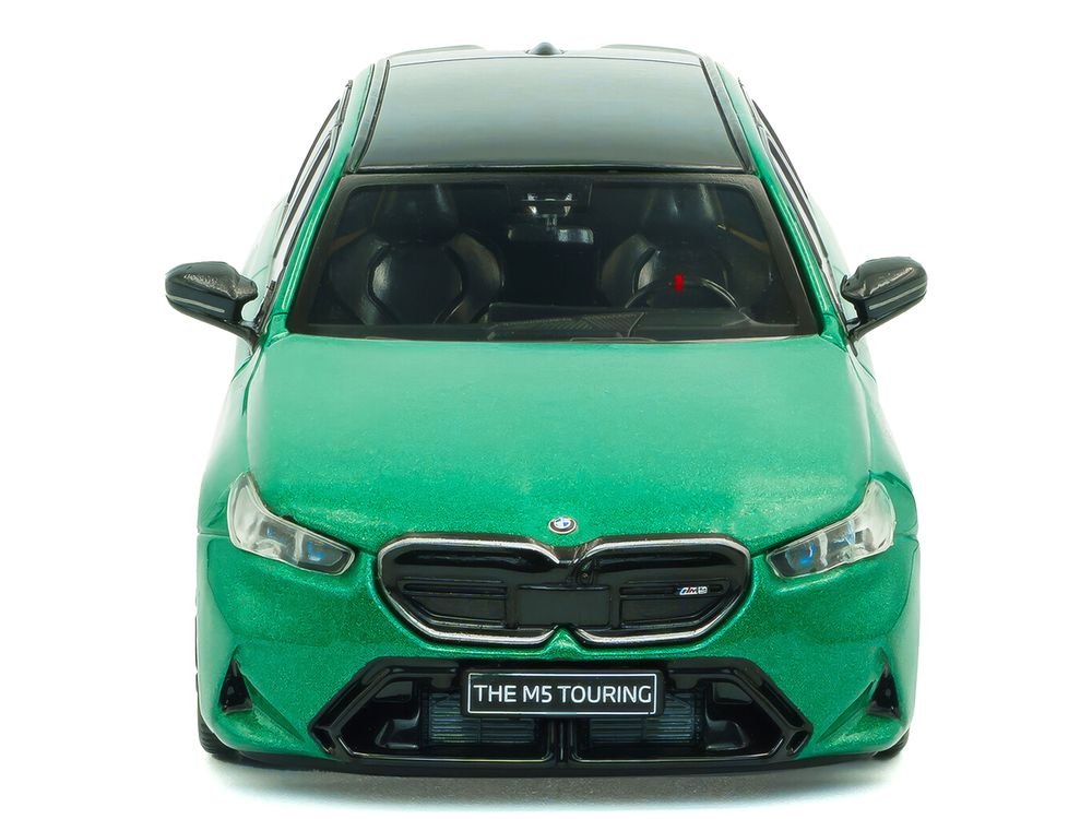 2024 BMW M5 Touring Isle Of Man Green Metallic with Black Top 1/43 Diecast Model Car by Solido view 4
