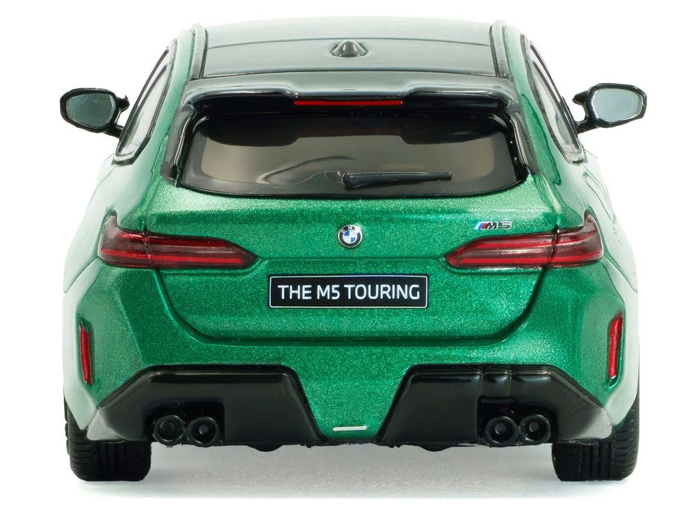 2024 BMW M5 Touring Isle Of Man Green Metallic with Black Top 1/43 Diecast Model Car by Solido view 5
