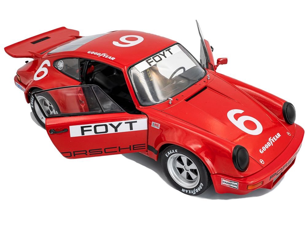 Porsche 911 IROC #6 A.J. Foyt "International Race of Champions" (1974) 1/18 Diecast Model Car by Solido view 2