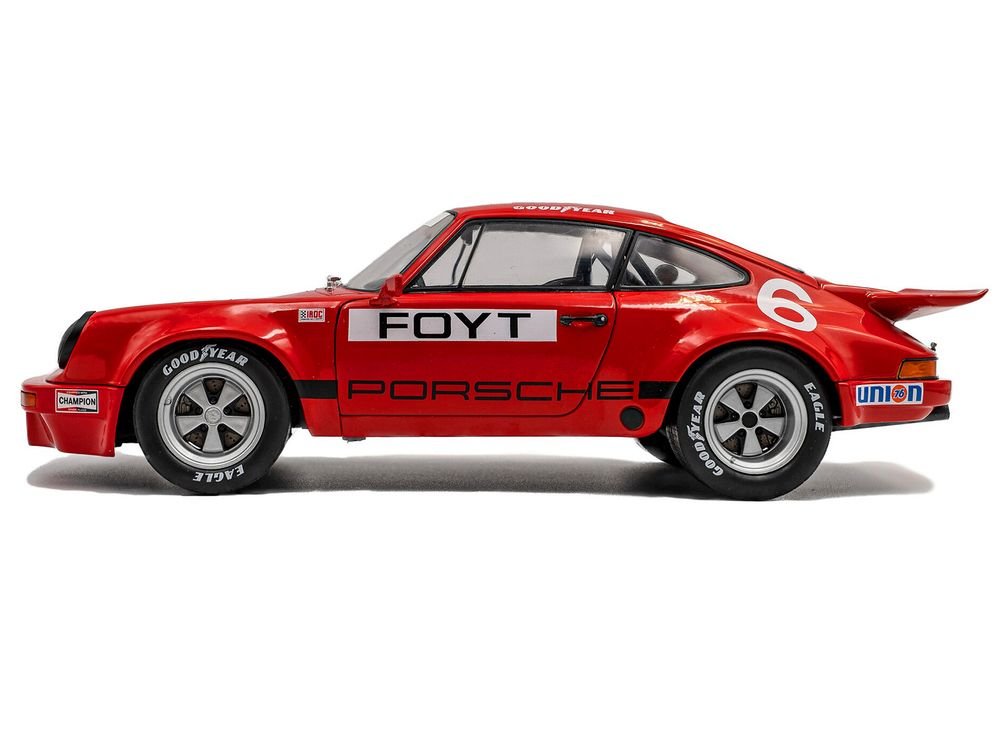 Porsche 911 IROC #6 A.J. Foyt "International Race of Champions" (1974) 1/18 Diecast Model Car by Solido view 3