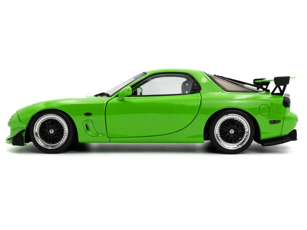 1999 Mazda RX7 Type RS (FD3RS) RHD (Right Hand Drive) Neon Green 1/18 Diecast Model Car by Solido view 3