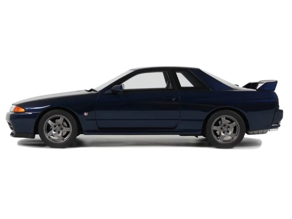 1993 Nissan Skyline GT-R (BNR32) RHD (Right Hand Drive) Dark Blue Pearl Limited Edition to 2000 pieces Worldwide 1/18 Model Car by Otto Mobile view 4