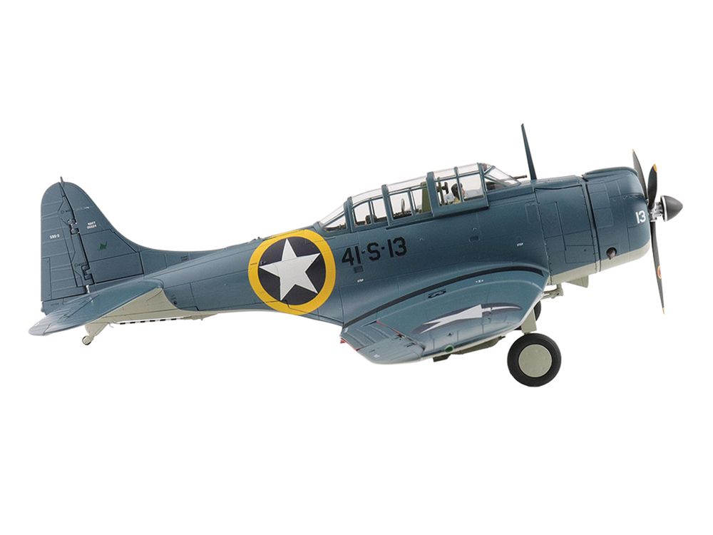 Douglas SBD-3 Dauntless Aircraft "06624 41-S-13 Operation Torch VS-41 USS Ranger" (1942) United States Navy "Premium Collection" 1/32 Diecast Model by Hobby Master view 2