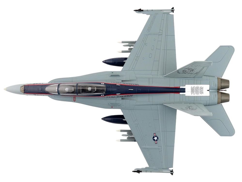 McDonnell Douglas F/A-18D Hornet Aircraft "164874 US Marines 250 Years VMFA-112 Cowboys" (2025) United States Marines "Air Power Series" 1/72 Diecast Model by Hobby Master view 3