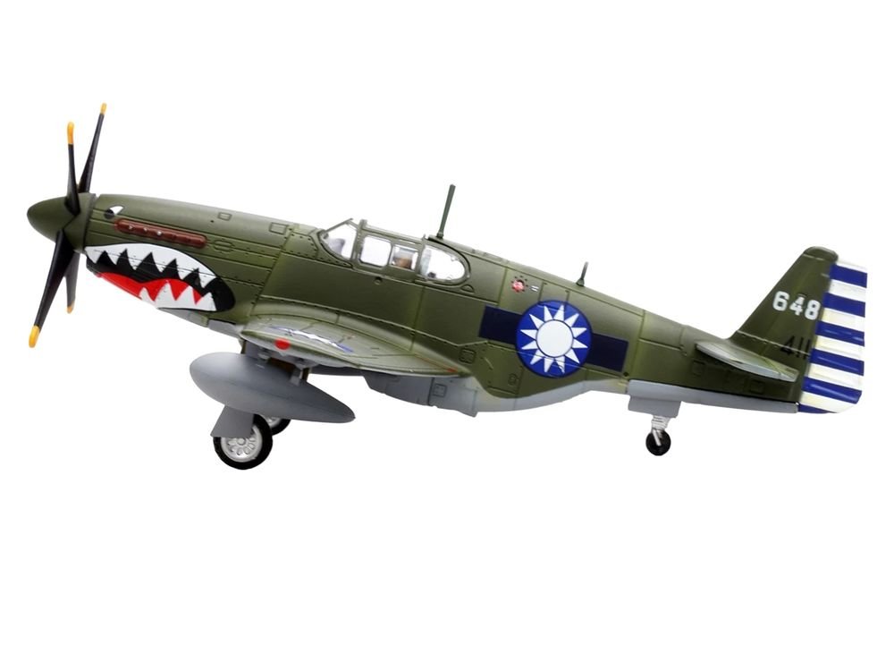 North American P-51C Mustang Aircraft "648 No.32 Squadron" (1945) Chinese Air Force 1/72 Diecast Model Airplane by Legion view 2