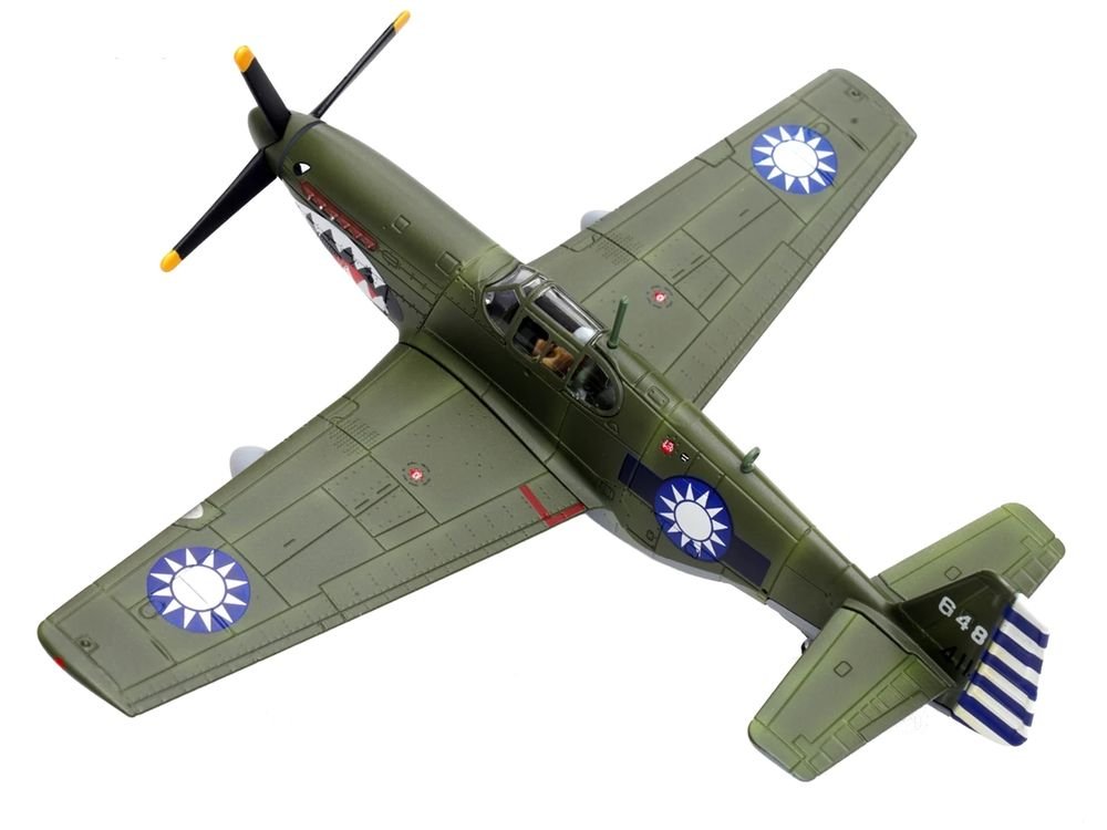 North American P-51C Mustang Aircraft "648 No.32 Squadron" (1945) Chinese Air Force 1/72 Diecast Model Airplane by Legion view 4
