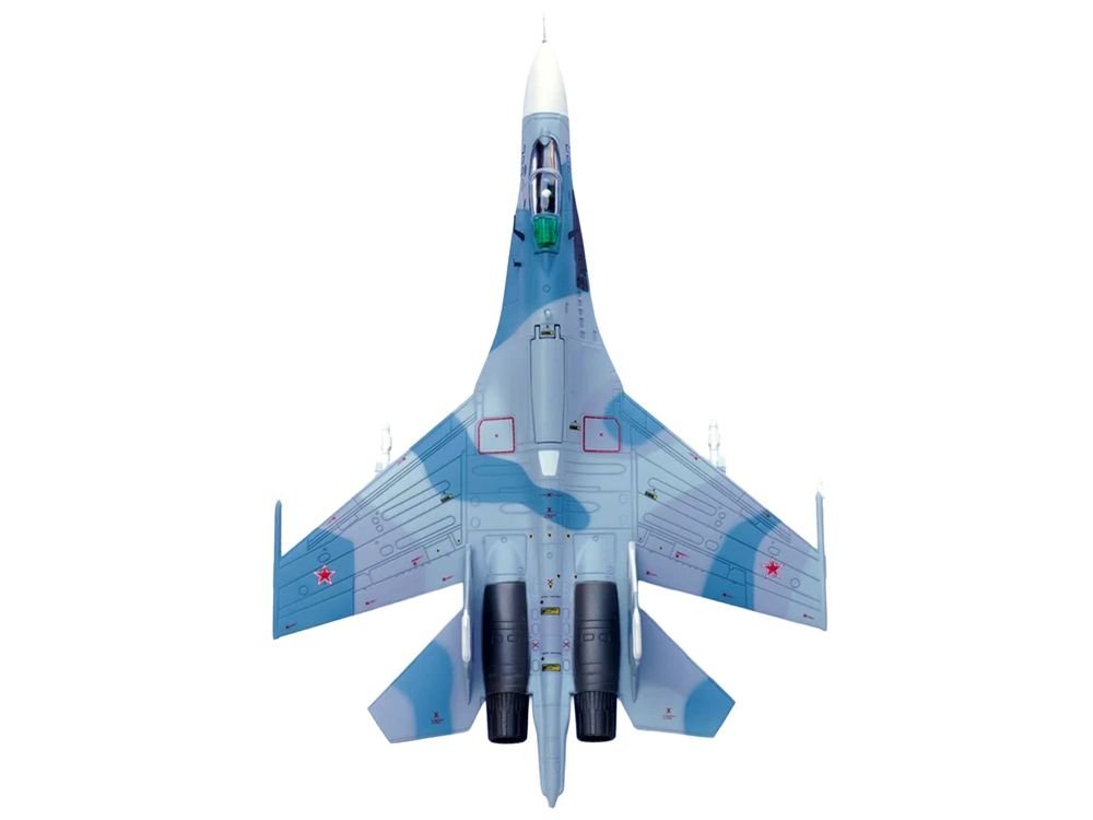 Sukhoi Su-27 Flanker-B Aircraft "Blue 388 Paris Air Show" (1989) Soviet Air Force 1/100 Diecast Model Airplane by Legion view 3