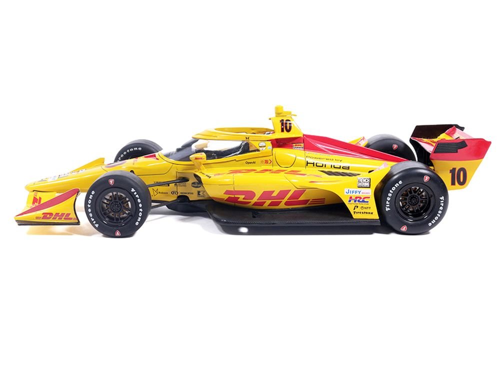 Dallara IndyCar #10 Alex Palou "DHL" Chip Ganassi Racing (Road Course Configuration) "NTT IndyCar Series" (2026) 1/18 Diecast Model Car by IXO Models view 2