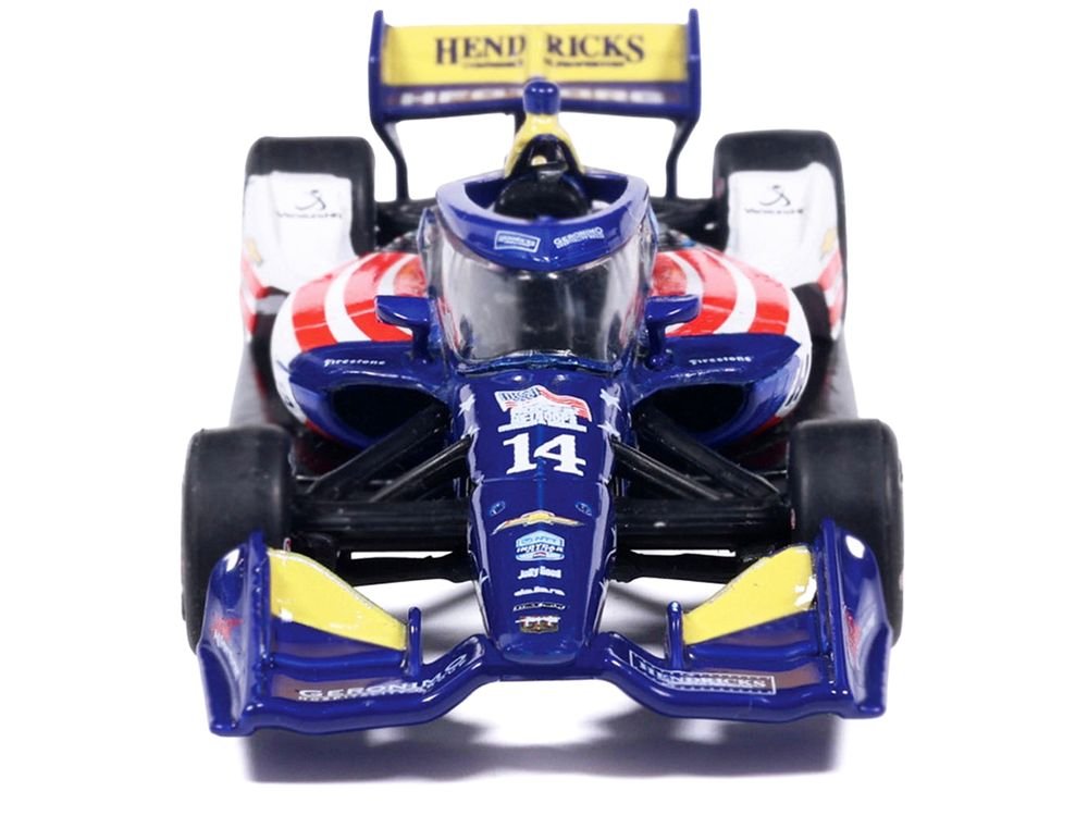 Dallara IndyCar #14 Santino Ferrucci "HFOT.Org" AJ Foyt Racing (Road Course Configuration) "NTT IndyCar Series" (2026) 1/64 Diecast Model Car by IXO Models view 4