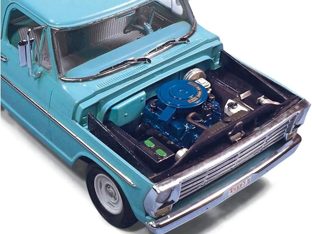 Skill 3 Model Kit 1967 Ford F100 Service Bed Pickup Truck 1/25 Scale Model by Moebius view 3