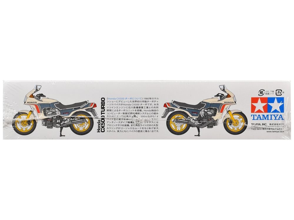 Model Kit Honda CX500 Turbo Motorcycle 1/12 Scale Model by Tamiya view 3