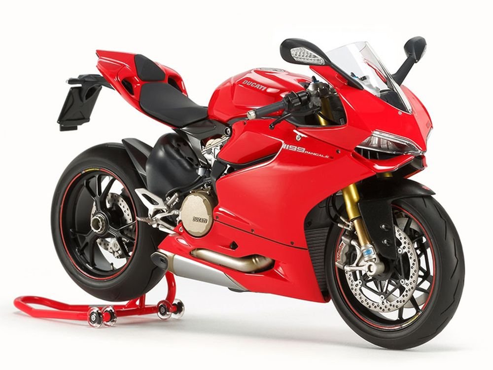 Model Kit Ducati 1199 Panigale S Motorcycle 1/12 Scale Model by Tamiya view 2