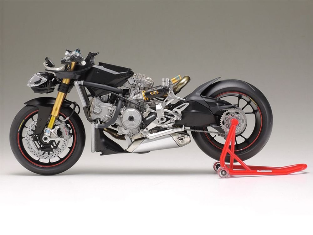 Model Kit Ducati 1199 Panigale S Motorcycle 1/12 Scale Model by Tamiya view 3