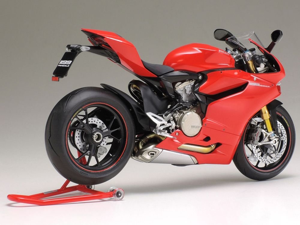 Model Kit Ducati 1199 Panigale S Motorcycle 1/12 Scale Model by Tamiya view 5
