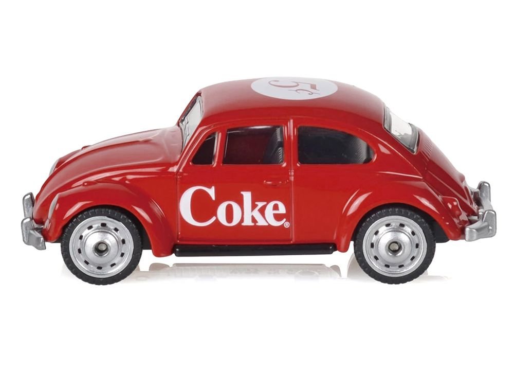 1967 Volkswagen Beetle "Coca-Cola" Red 1/50 Diecast Model by Motorcity Classics view 2