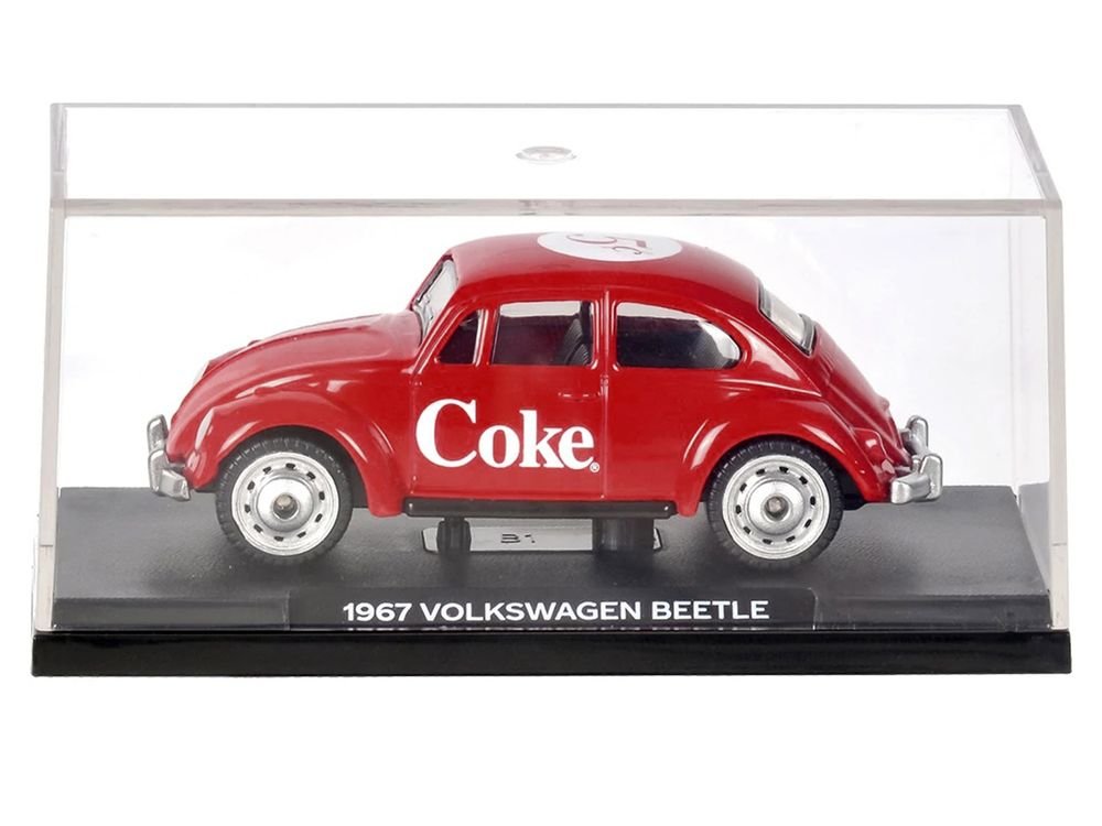 1967 Volkswagen Beetle "Coca-Cola" Red 1/50 Diecast Model by Motorcity Classics view 5
