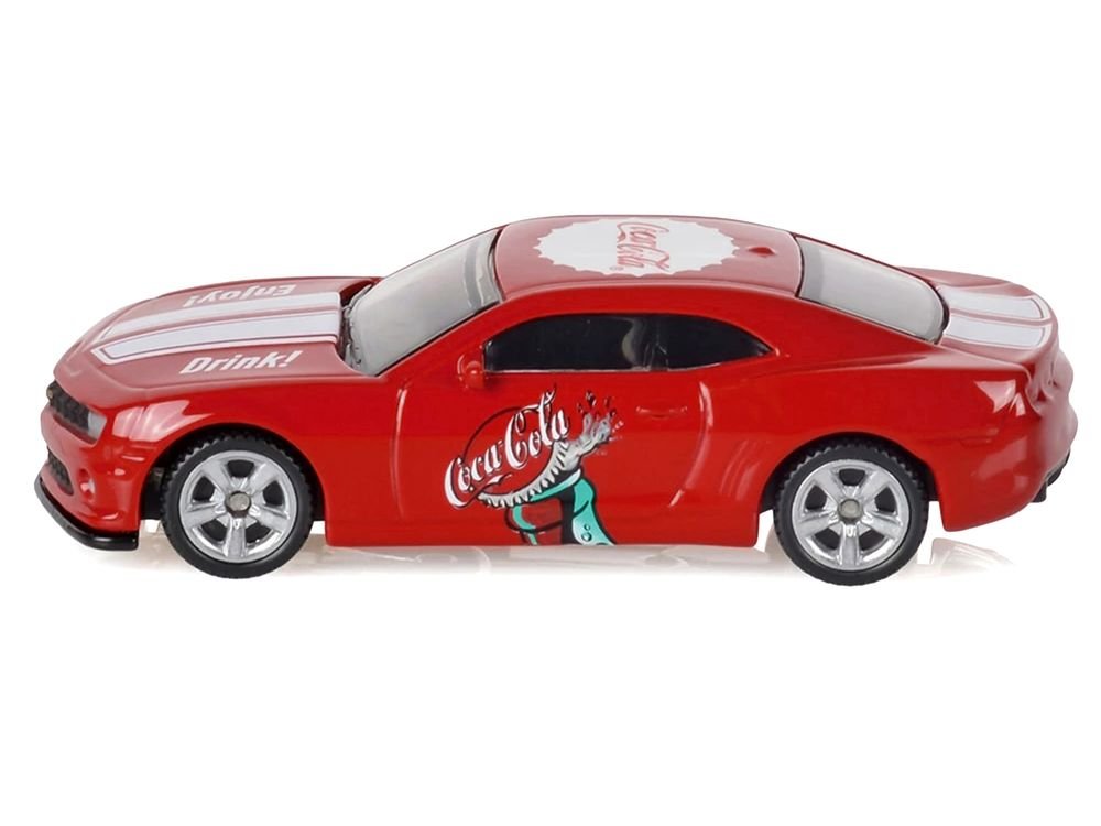 2013 Chevrolet Camaro SS "Coca-Cola" Red with White Stripes 1/64 Diecast Model by Motorcity Classics view 2