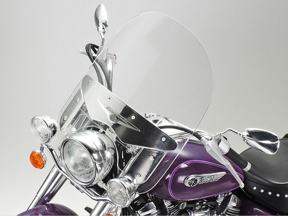 Model Kit Yamaha XV1600 RoadStar Custom Motorcycle 1/12 Scale Model by Tamiya view 3