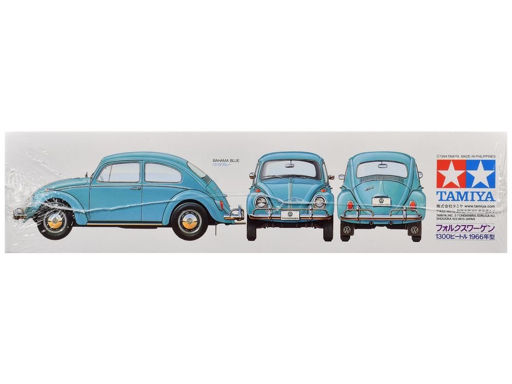Model Kit 1966 Volkswagen 1300 Beetle 1/24 Scale Model by Tamiya view 3