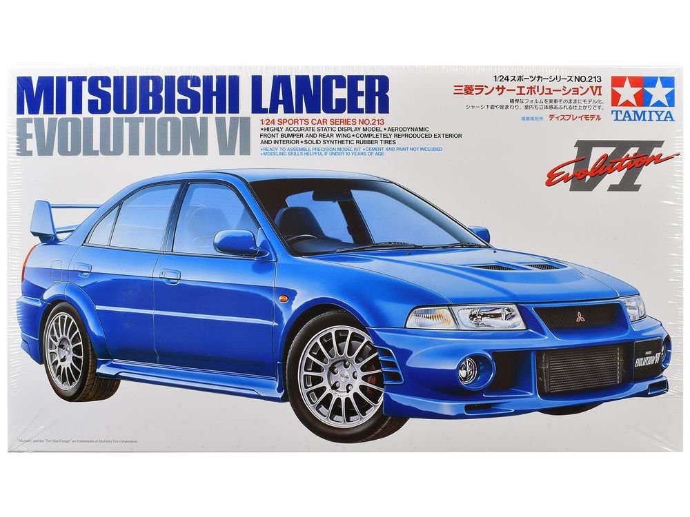Model Kit Mitsubishi Lancer Evolution VI 1/24 Scale Model by Tamiya