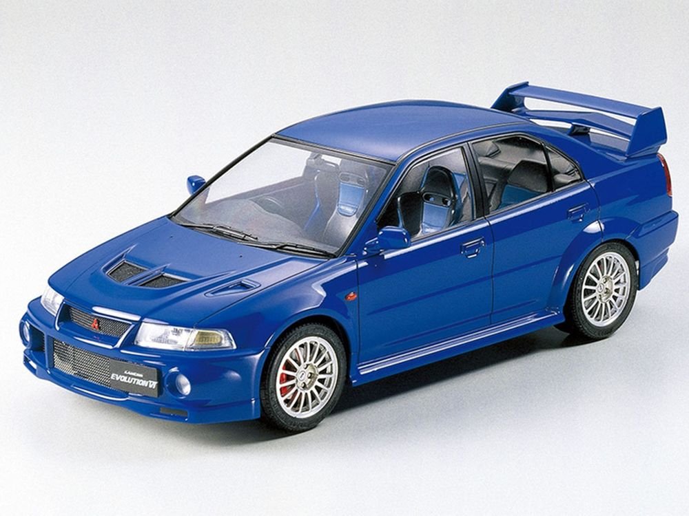 Model Kit Mitsubishi Lancer Evolution VI 1/24 Scale Model by Tamiya view 2