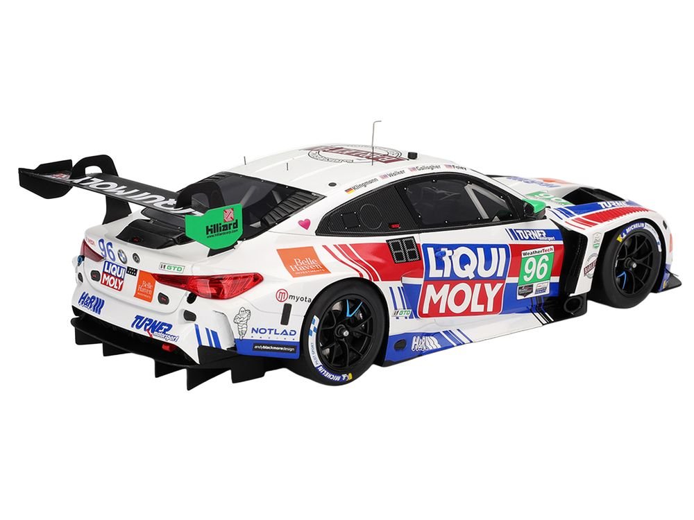 BMW M4 GT3 EVO #96 Robby Foley - Patrick Gallagher - Jens Klingmann - Jake Walker "Turner Motorsport" IMSA "Hours of Daytona" (2025) 1/18 Model Car by Top Speed view 5