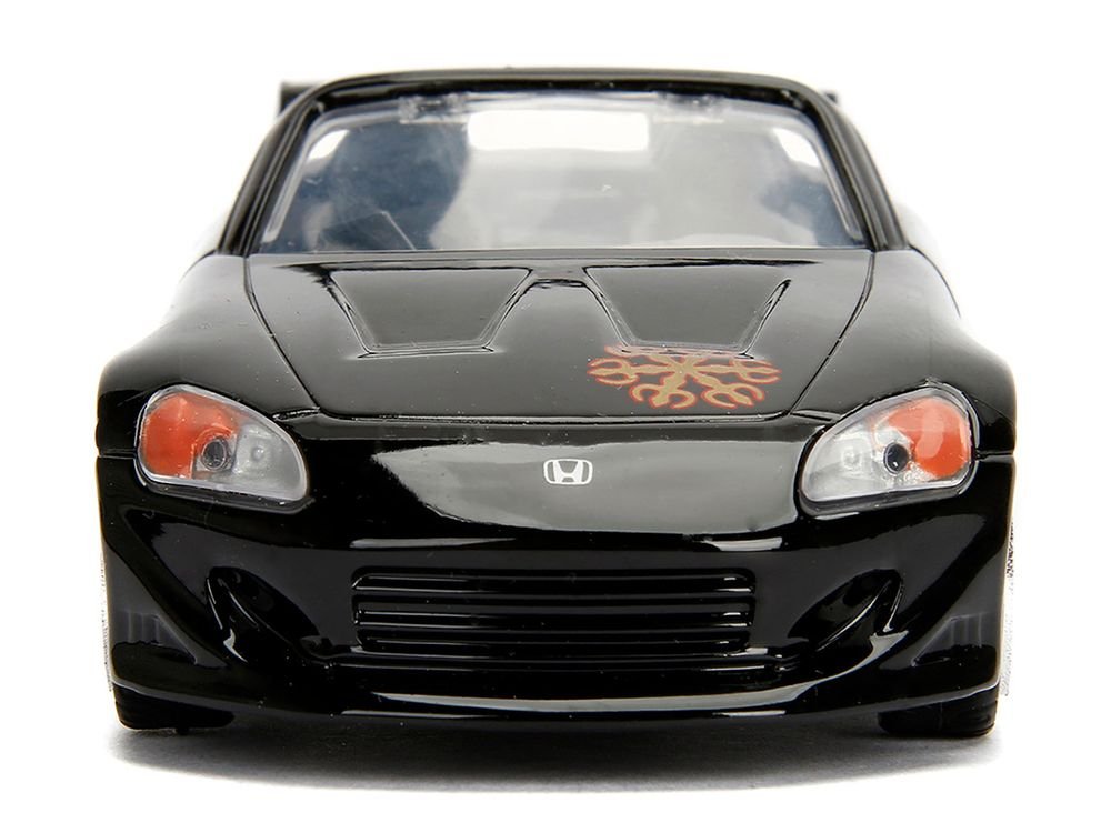 Honda S2000 Convertible Black with Graphics "The Fast and the Furious" (2001) Movie "25 Years of Fast & Furious" Series 1/32 Diecast Model Car by Jada view 3