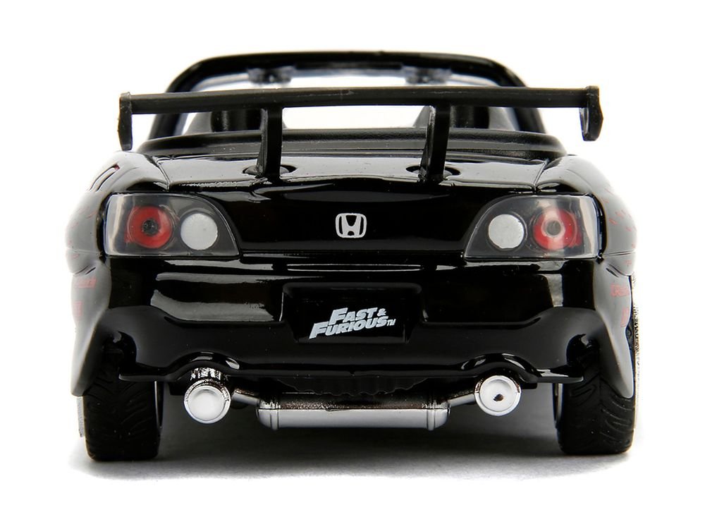 Honda S2000 Convertible Black with Graphics "The Fast and the Furious" (2001) Movie "25 Years of Fast & Furious" Series 1/32 Diecast Model Car by Jada view 4