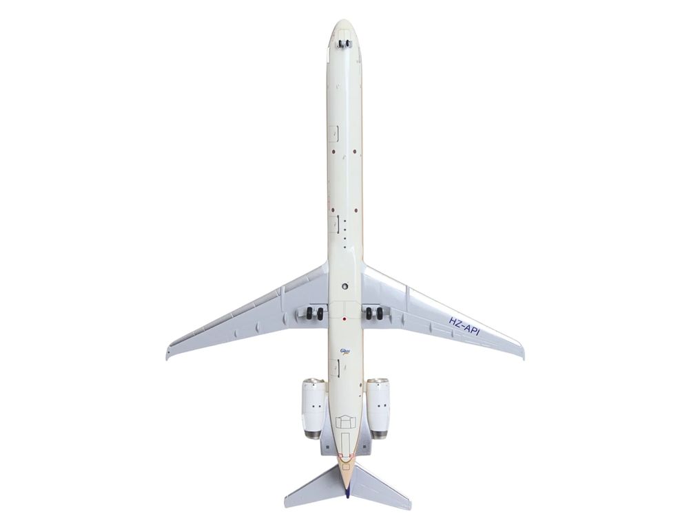 McDonnell Douglas MD-90 Commercial Aircraft "Saudia Airlines" (HZ-API) Beige with Blue Tail "Gemini 200" Series 1/200 Diecast Model by GeminiJets view 5