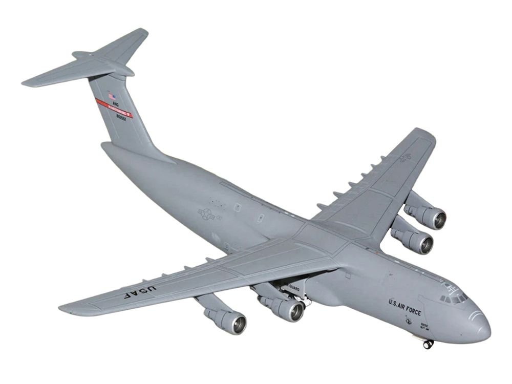 Lockheed C-5A Galaxy Transport Aircraft "Martinsburg Air Force Base" United States Air Force (68-0222) Gray "Gemini Macs" Series 1/400 Diecast Model by GeminiJets view 2