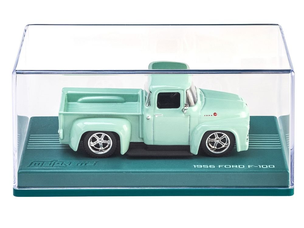 1956 Ford F-100 Pickup Truck Light Green "Collection" Series 1/64 Diecast Model Car by Majorette view 4