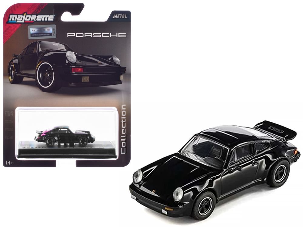 1975 Porsche 930 Turbo Black "Collection" Series 1/64 Diecast Model Car by Majorette