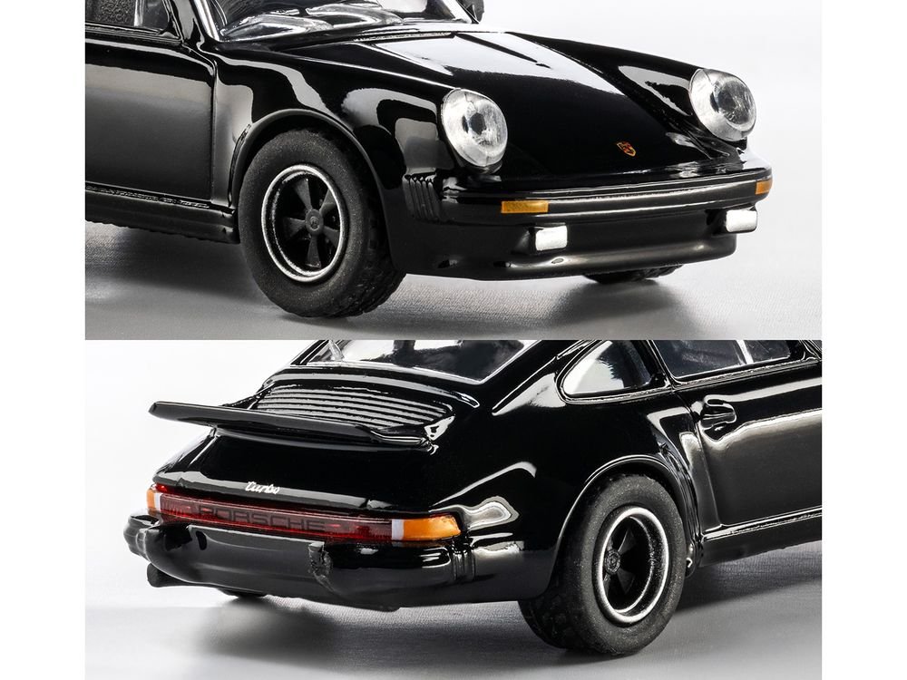 1975 Porsche 930 Turbo Black "Collection" Series 1/64 Diecast Model Car by Majorette view 2
