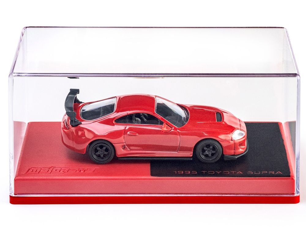 1995 Toyota Supra RHD (Right Hand Drive) Red "Collection" Series 1/64 Diecast Model Car by Majorette view 4