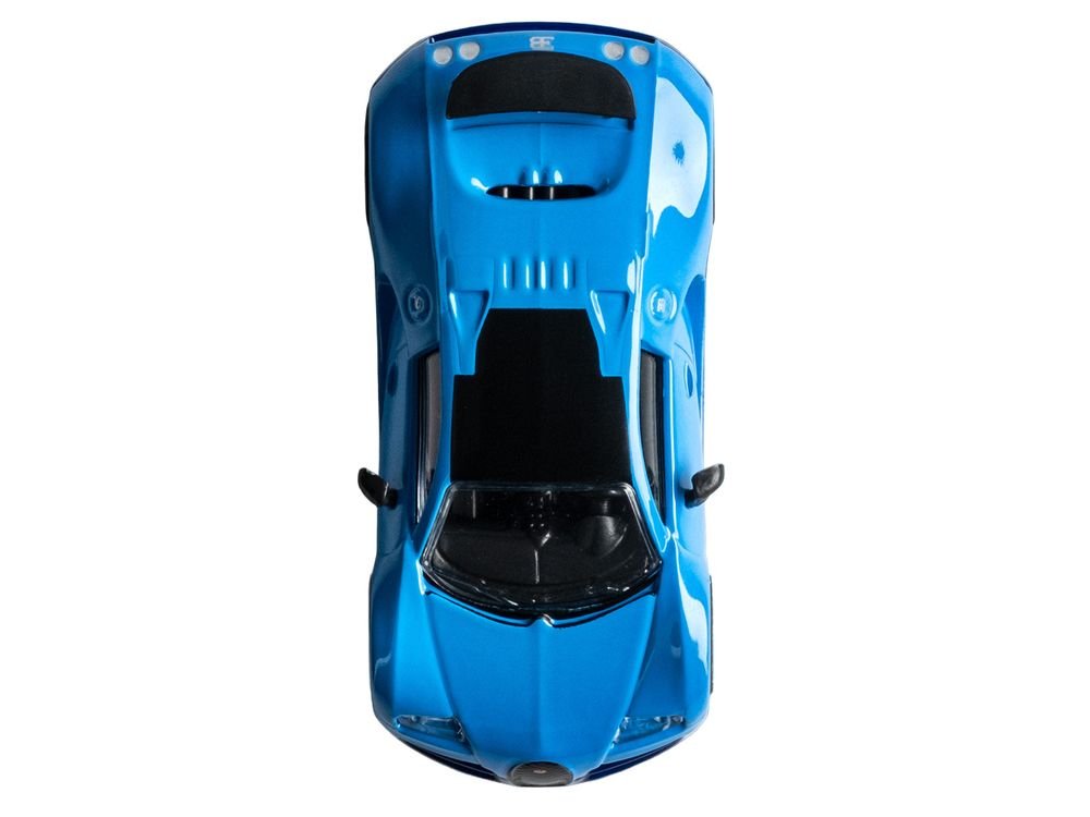 2005 Bugatti Veyron 16.4 Super Sport Blue "Collection" Series 1/64 Diecast Model Car by Majorette view 3