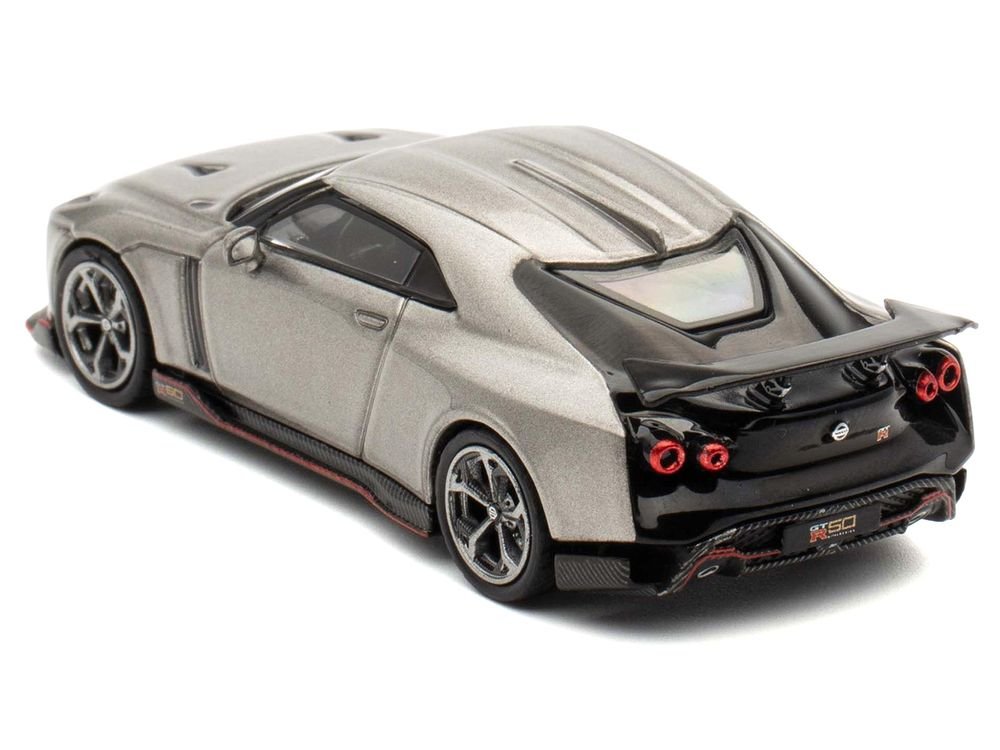 Nissan GT-R50 By ItalDesign Gray Metallic "Indonesia Diecast Expo 2024 Exclusive Edition" 1/64 Diecast Model Car by Inno Models view 4