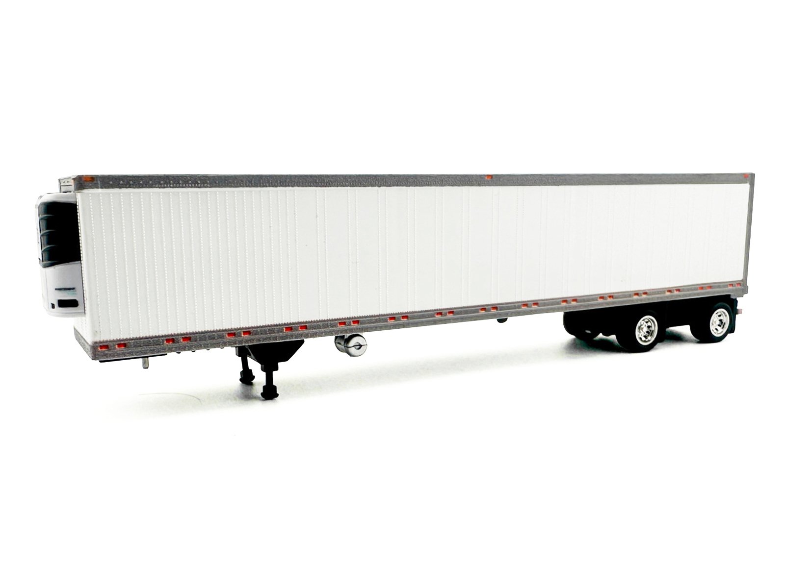 53' Spread Axle Refrigerated Trailer White 1/87 (HO) Plastic Model Car by HO Logistics view 2